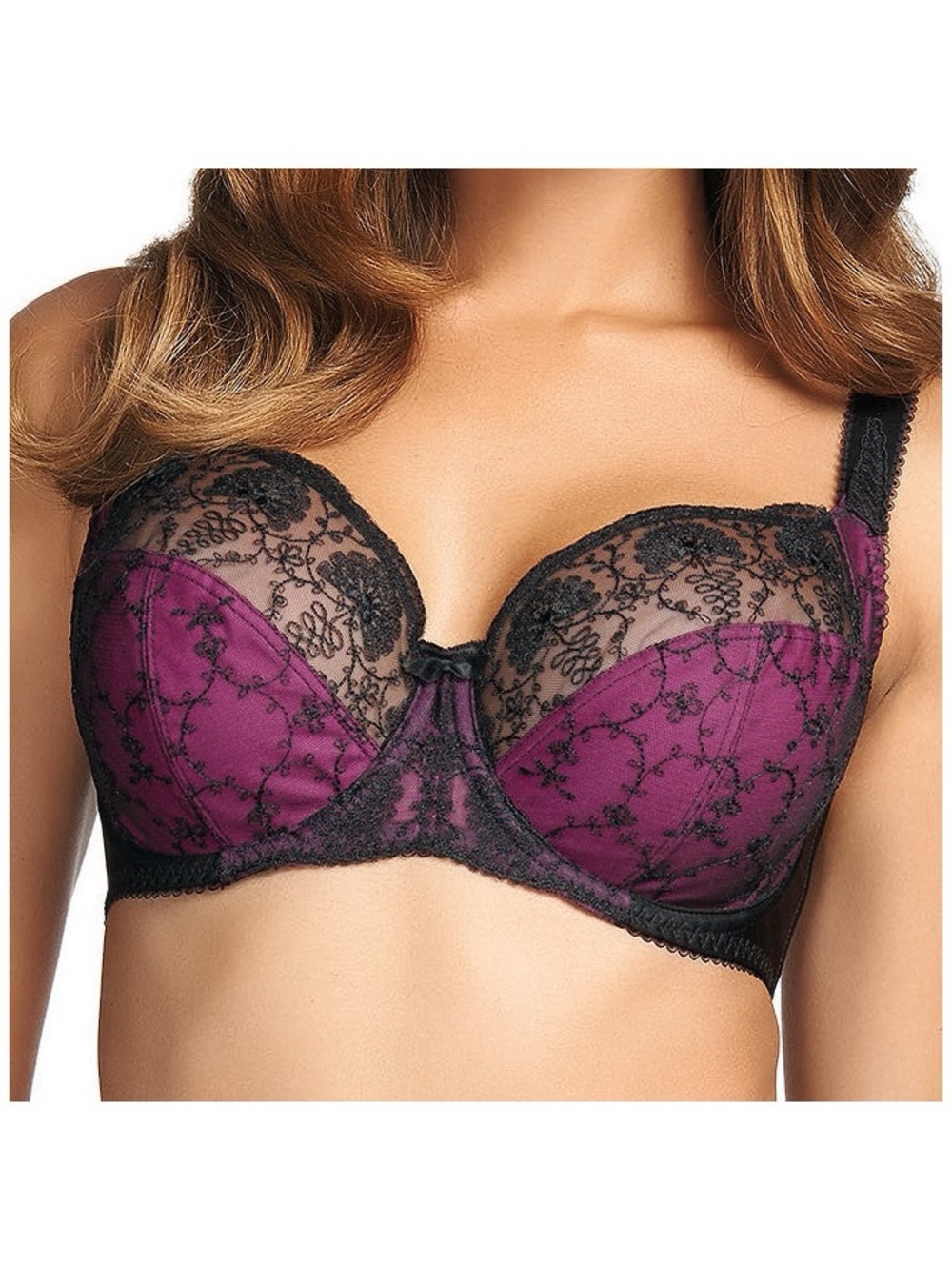 FANTASIE Elodie Side Support Bra US Size 40DDD / 40F UK Size 40E Magenta #2182